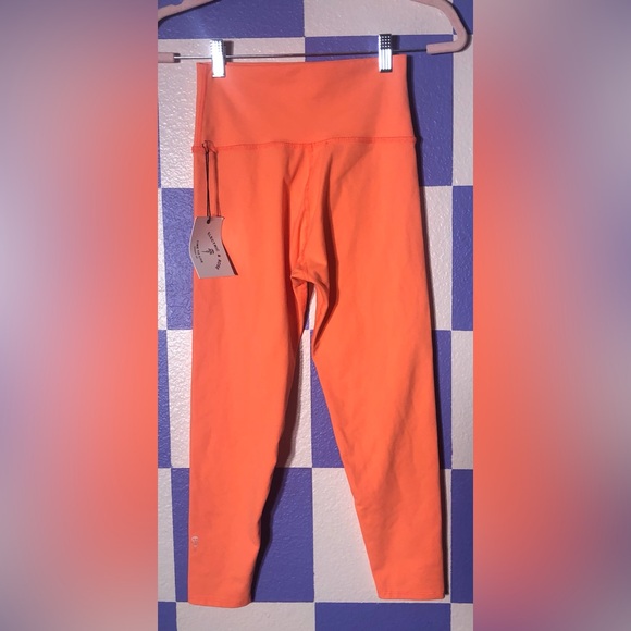NWT Electric & Rose Bright Orange Creamsicle Leggings - Size S - Picture 2 of 4